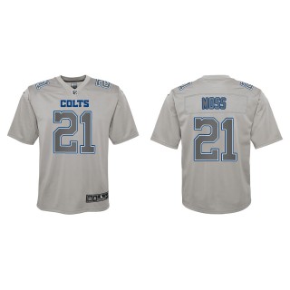 Youth Indianapolis Colts Zack Moss Gray Atmosphere Fashion Game Jersey