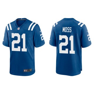 Men's Indianapolis Colts Zack Moss Royal Game Jersey