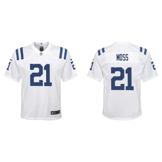 Youth Indianapolis Colts Zack Moss White Game Jersey