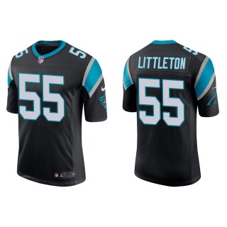Men's Carolina Panthers Cory Littleton Black Vapor Limited Jersey