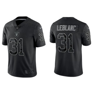 Cre'Von LeBlanc Las Vegas Raiders Black Reflective Limited Jersey
