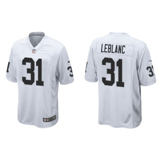 Men's Las Vegas Raiders Cre'Von LeBlanc White Game Jersey