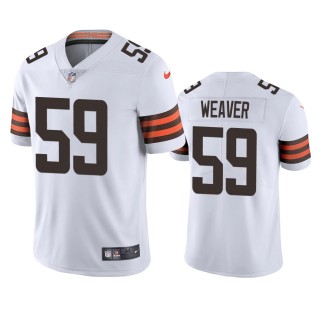 Curtis Weaver Cleveland Browns White Vapor Limited Jersey