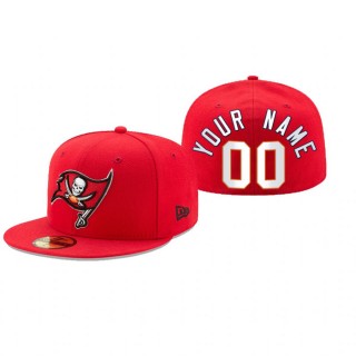 Tampa Bay Buccaneers Custom Red Omaha 59FIFTY Fitted Hat