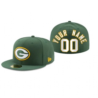 Green Bay Packers Custom Green Omaha 59FIFTY Fitted Hat