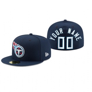 Tennessee Titans Custom Navy Omaha 59FIFTY Fitted Hat