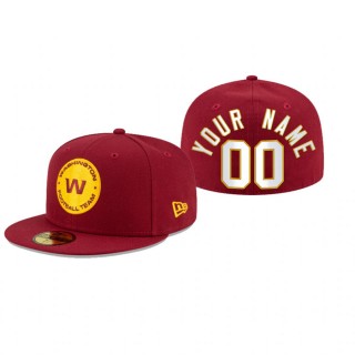 Washington Football Team Custom Red Omaha 59FIFTY Fitted Hat
