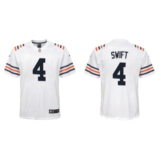 Youth D'Andre Swift Bears White Classic Game Jersey