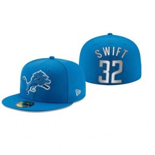 Detroit Lions D'Andre Swift Blue Omaha 59FIFTY Fitted Hat