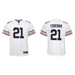 Youth Bears D'Onta Foreman White Classic Game Jersey
