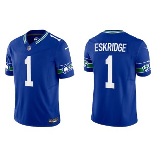 D'Wayne Eskridge Seattle Seahawks Royal Throwback Vapor F.U.S.E. Limited Jersey