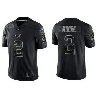D.J. Moore Carolina Panthers Black Reflective Limited Jersey