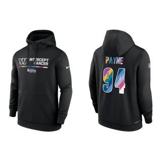 Da'ron Payne Washington Commanders Black 2022 NFL Crucial Catch Therma Performance Pullover Hoodie