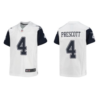 Dak Prescott Youth Dallas Cowboys White Alternate Game Jersey