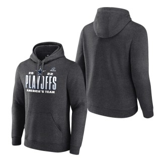 Men's Dallas Cowboys Charcoal 2022 NFL Playoffs Our Time Pullover Hoodie