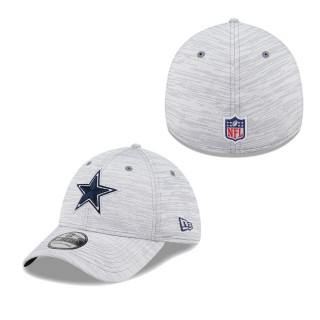 Men's Dallas Cowboys Gray 2022 NFL Training Camp Official Coach 39THIRTY Flex Hat