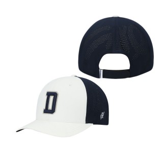 Men's Dallas Cowboys HOOey White Navy D Logo Snapback Hat