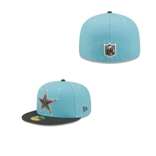 Men's Dallas Cowboys Light Blue Graphite Two-Tone Color Pack 59FIFTY Fitted Hat