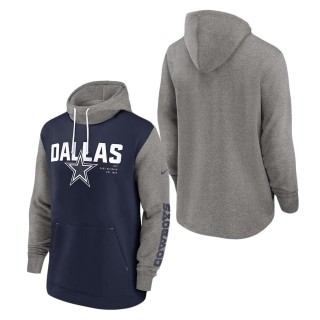 Dallas Cowboys Nike Navy Fashion Color Block Pullover Hoodie