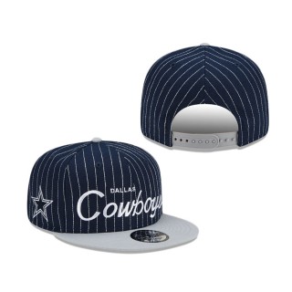 Dallas Cowboys Pinstripe 9FIFTY Snapback Hat