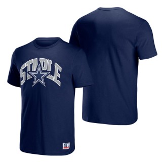 Men's Dallas Cowboys NFL x Staple Navy Logo Lockup T-Shirt