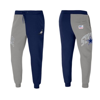 Men's Dallas Cowboys NFL x Staple Navy Split Logo Fleece Pants