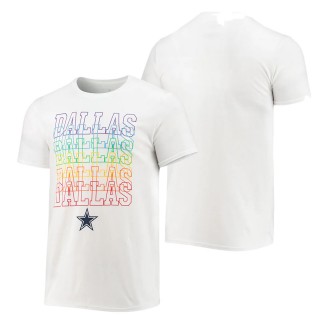 Men's Dallas Cowboys White Fanatics Branded City Pride T-Shirt