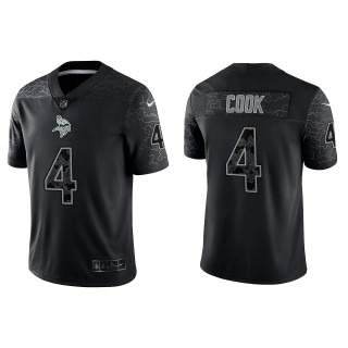 Dalvin Cook Minnesota Vikings Black Reflective Limited Jersey
