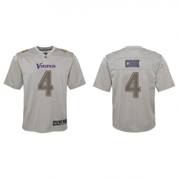 Dalvin Cook Youth Minnesota Vikings Gray Atmosphere Game Jersey
