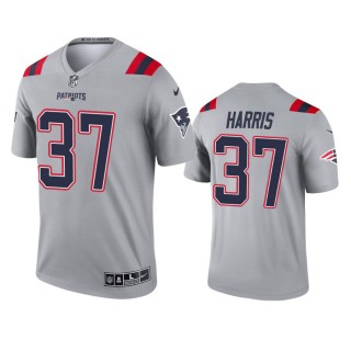 New England Patriots Damien Harris Gray Inverted Legend Jersey