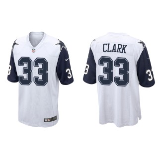 Men's Dallas Cowboys Damone Clark White Alternate Game Jersey