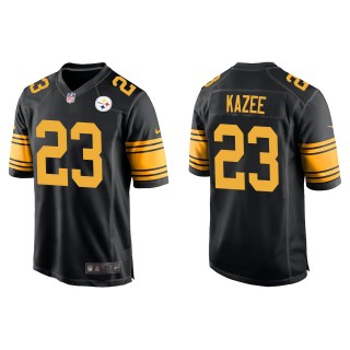 Men's Pittsburgh Steelers Damontae Kazee Black Alternate Game Jersey