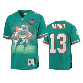 Miami Dolphins Dan Marino Aqua Fake Spike Play Jersey