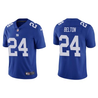 Men's New York Giants Dane Belton Blue Vapor Limited Jersey