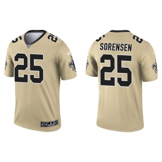 Men's New Orleans Saints Daniel Sorensen Gold Inverted Legend Jersey