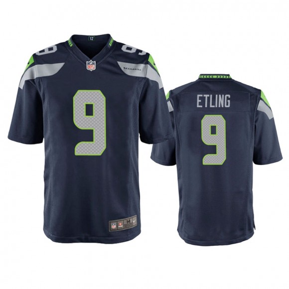 Seattle Seahawks Danny Etling College Navy Game Jersey
