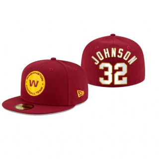 Washington Football Team Danny Johnson Red Omaha 59FIFTY Fitted Hat