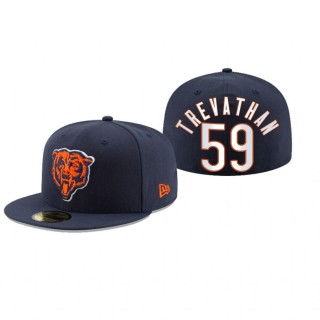 Chicago Bears Danny Trevathan Navy Omaha 59FIFTY Fitted Hat