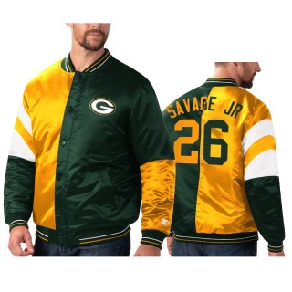 Packers Darnell Savage Jr. Green Gold Split Jacket