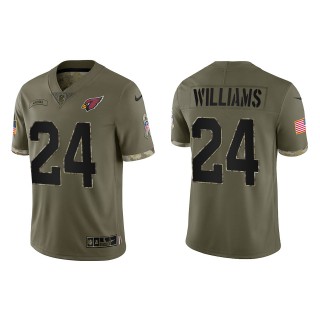 Darrel Williams Arizona Cardinals Olive 2022 Salute To Service Limited Jersey