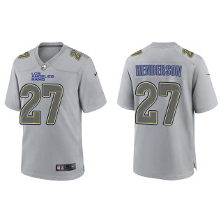 Darrell Henderson Men's Los Angeles Rams Gray Atmosphere Fashion Game Jersey