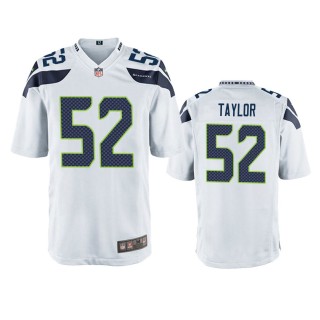 Seattle Seahawks Darrell Taylor White Game Jersey