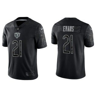 Darrynton Evans Chicago Bears Black Reflective Limited Jersey
