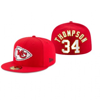 Kansas City Chiefs Darwin Thompson Red Omaha 59FIFTY Fitted Hat