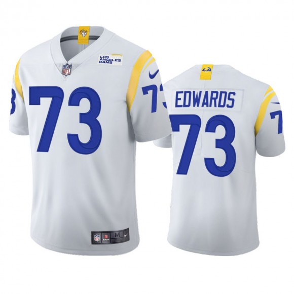 Los Angeles Rams David Edwards White 2021 Vapor Limited Jersey - Men's