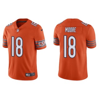 Men's Chicago Bears David Moore Orange Vapor Limited Jersey
