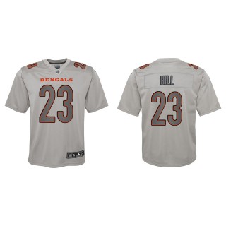 Daxton Hill Youth Cincinnati Bengals Gray Atmosphere Game Jersey