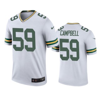 Green Bay Packers De'Vondre Campbell White Color Rush Legend Jersey