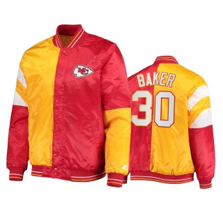 Chiefs Deandre Baker Red Yellow Split Jacket