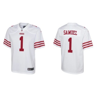 Youth Deebo Samuel 49ers White Game Jersey